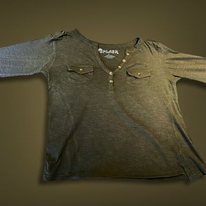 Olive green | Shirt sleeve | size M | 100% cotton |